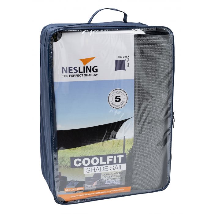 Nesling Coolfit Voile d'ombrage Carrée 3.6x3.6m Gray
