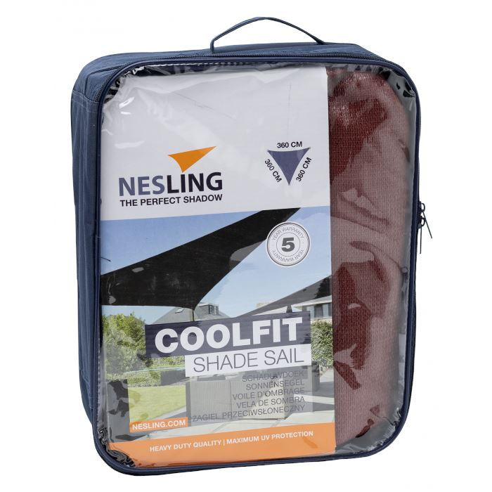 Nesling Coolfit Voile d'ombrage Triangulaire 3.6m Terra