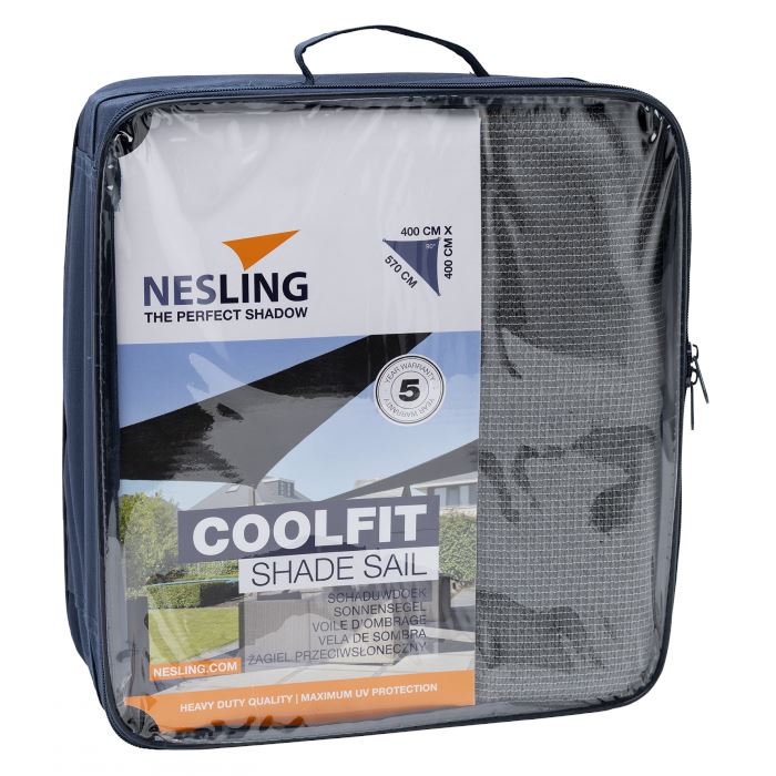 Nesling Coolfit Voile d'ombrage Triangulaire 90° 4m Gray