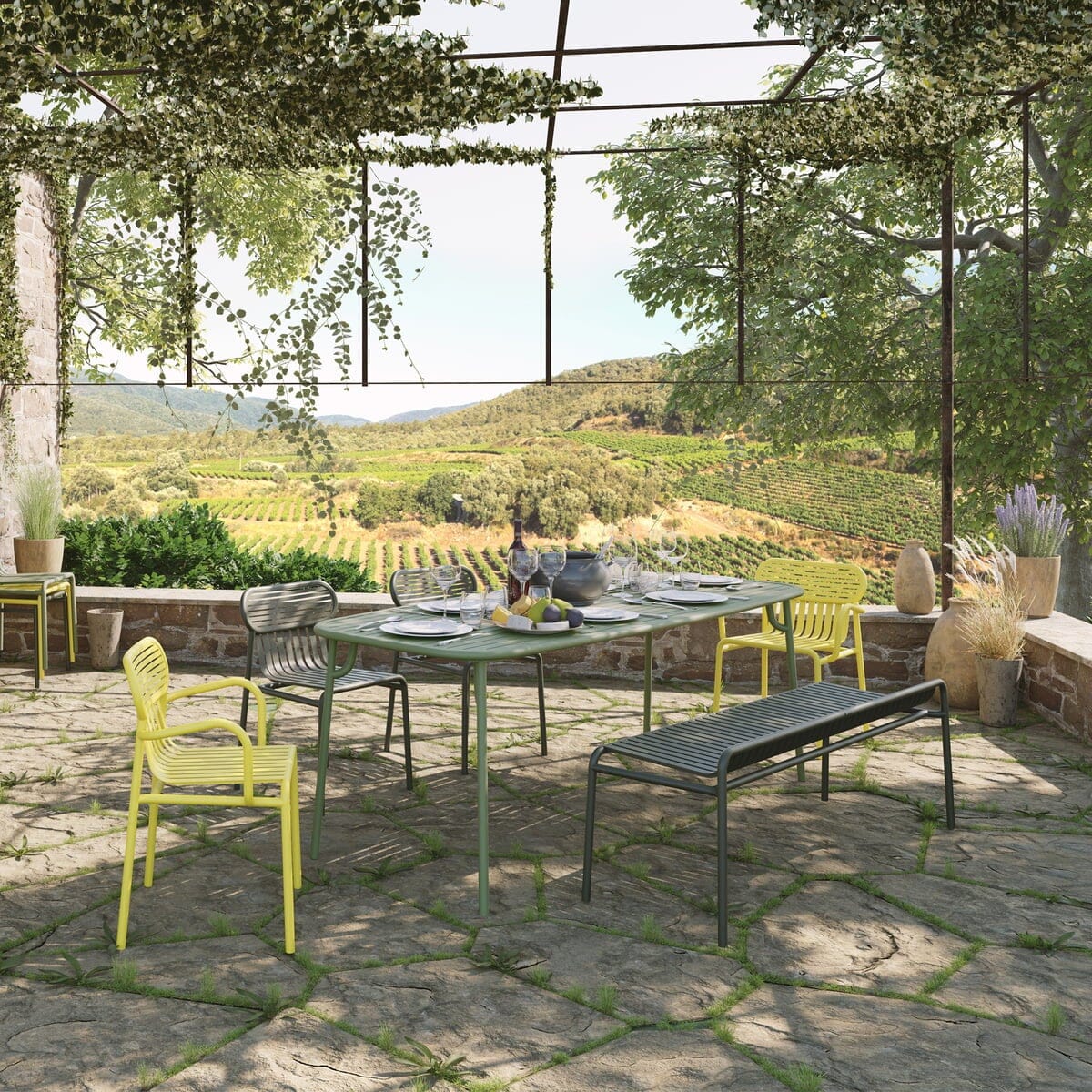 Petite Friture Week-end Fauteuil Bridge avec accoudoirs