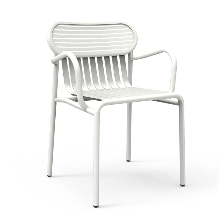 Petite Friture Week-end Fauteuil Bridge avec accoudoirs Blanc (RAL 9016)