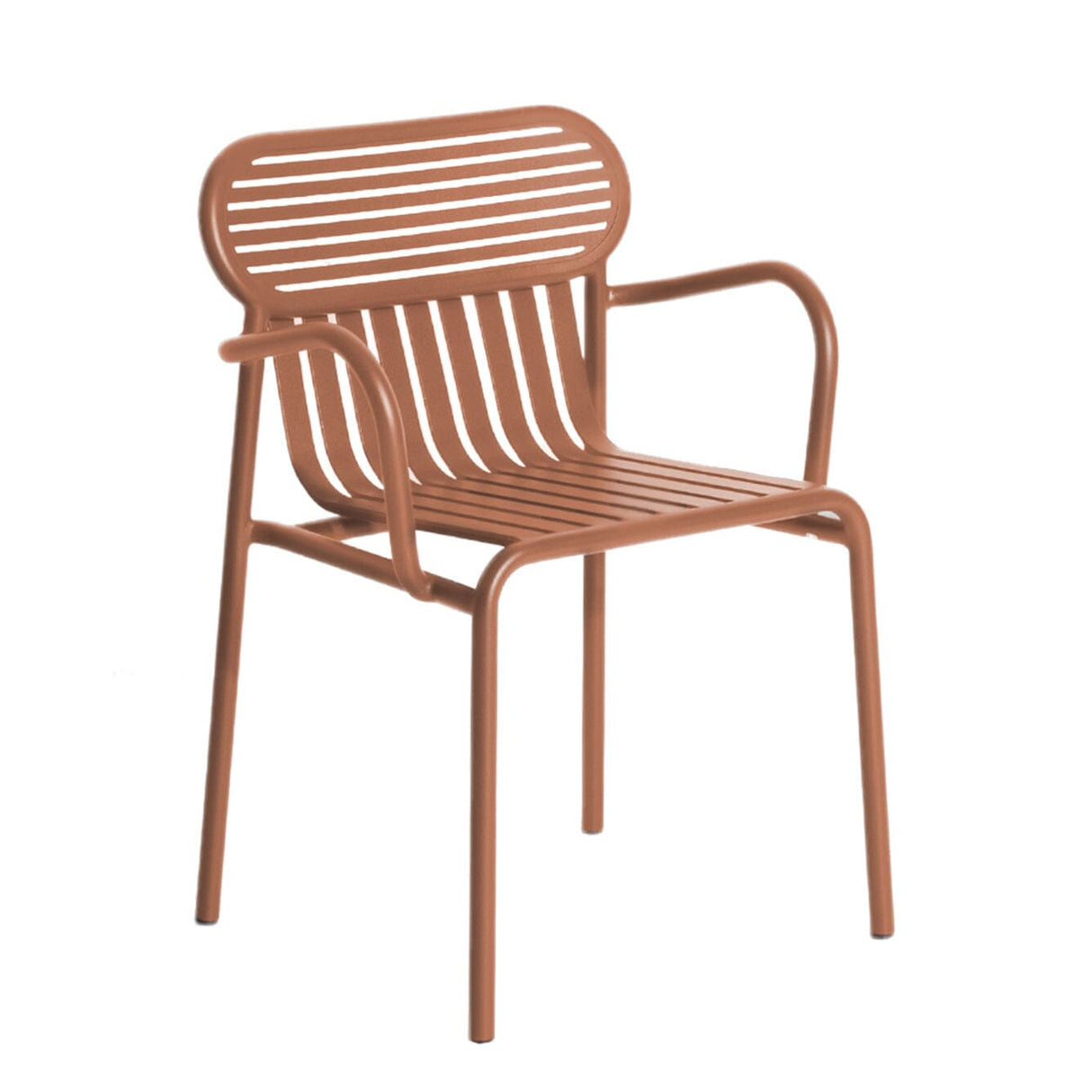 Petite Friture Week-end Fauteuil Bridge avec accoudoirs Terracotta