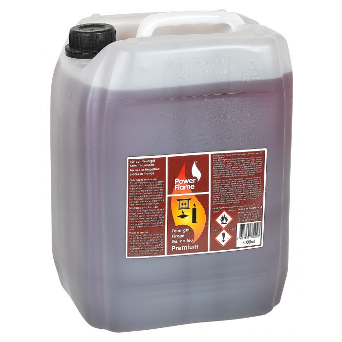 PowerFlame Fire Gel Premium 10L - Alcool à brûler pour cheminées - 10 litres