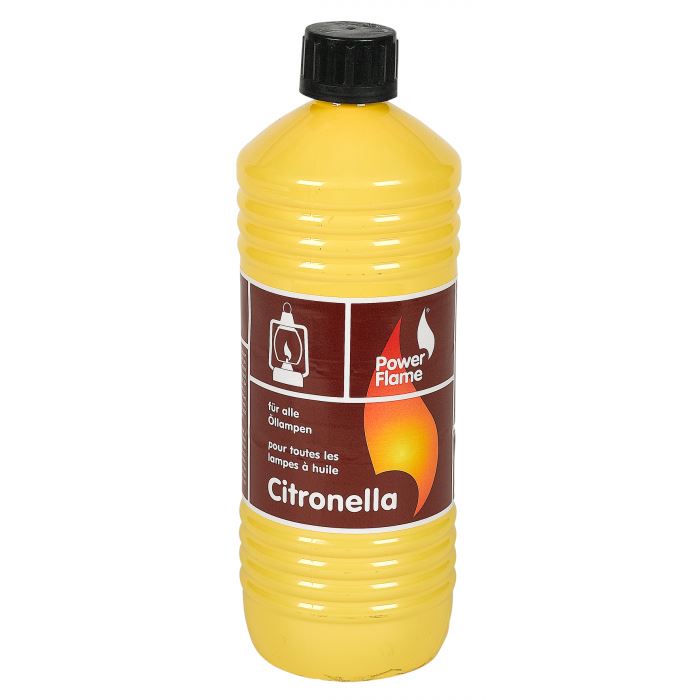 PowerFlame Huile pour lampes Citronella Anti-moustiques - 1 litre