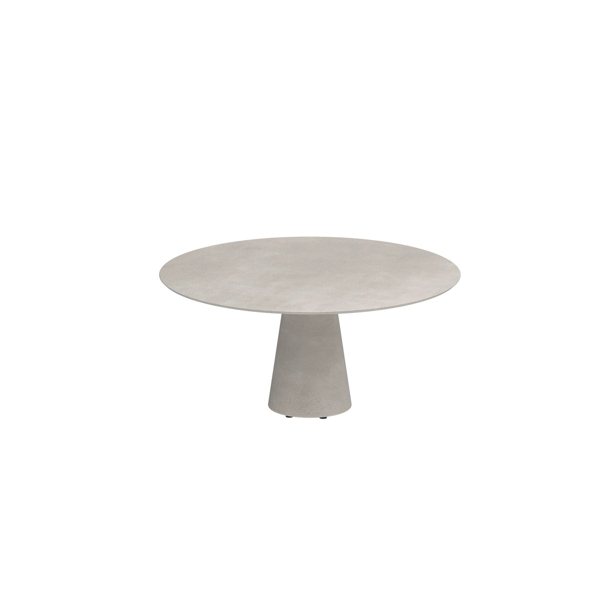 Royal Botania Conix Table ronde Ø160cm Dining Pied Béton Cement Grey CG - Plateau Concrete CG