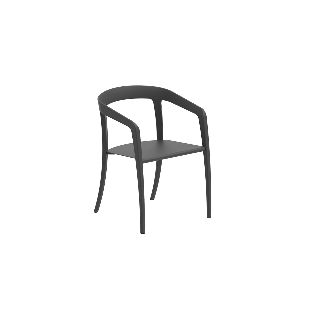 Royal Botania Jive JIV55 Fauteuil repas alu avec assise Alu et dossier Alu Anthracite A