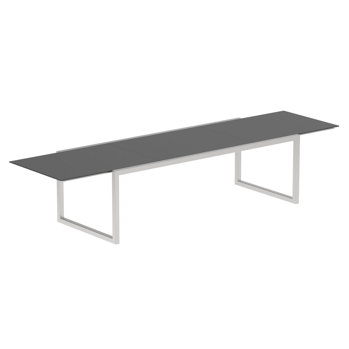 Royal Botania Ninix NNX360 Table repas extensible 240-360x100cm Inox Brossé SS Céramique Black ZU