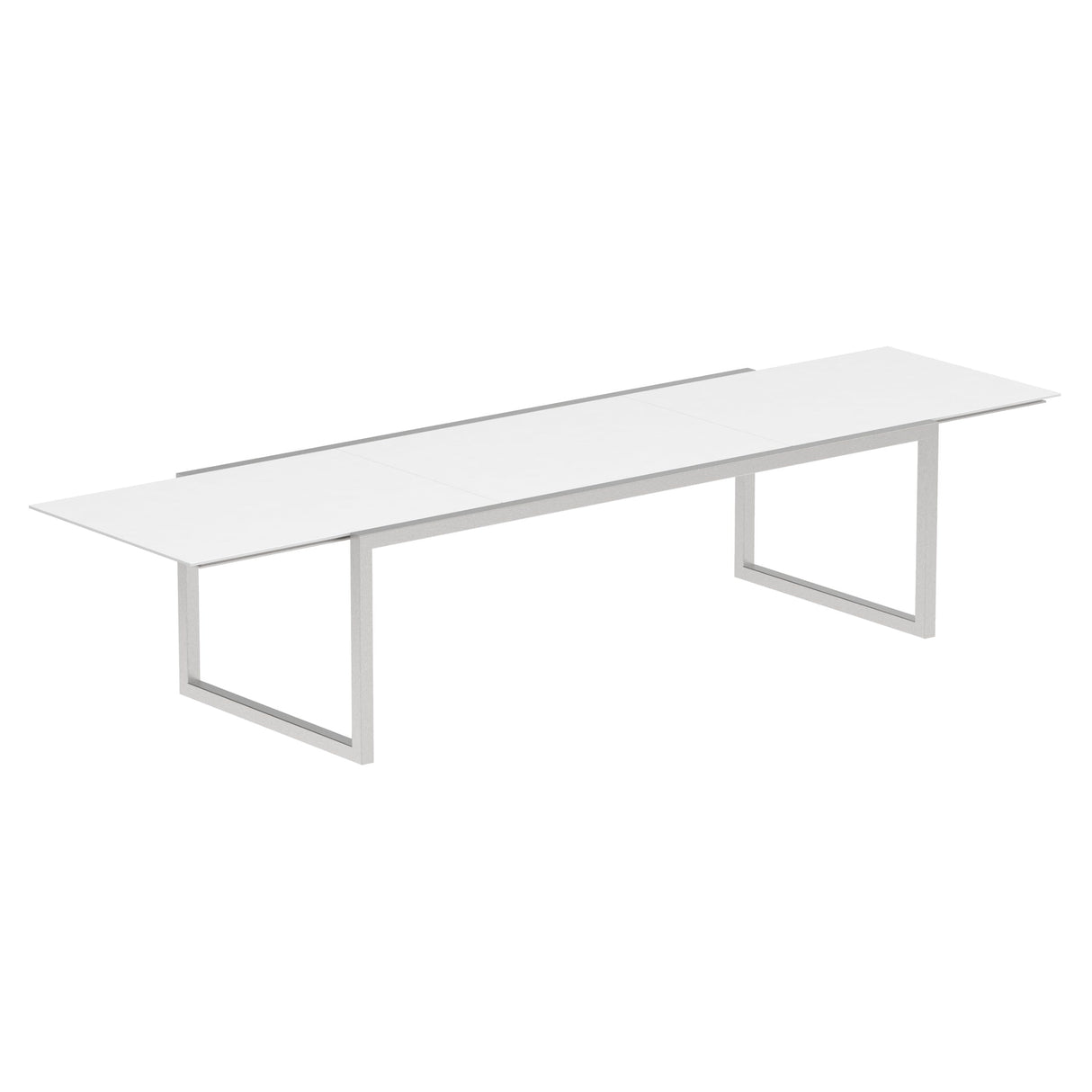 Royal Botania Ninix NNX360 Table repas extensible 240-360x100cm Inox Brossé SS Céramique White WU