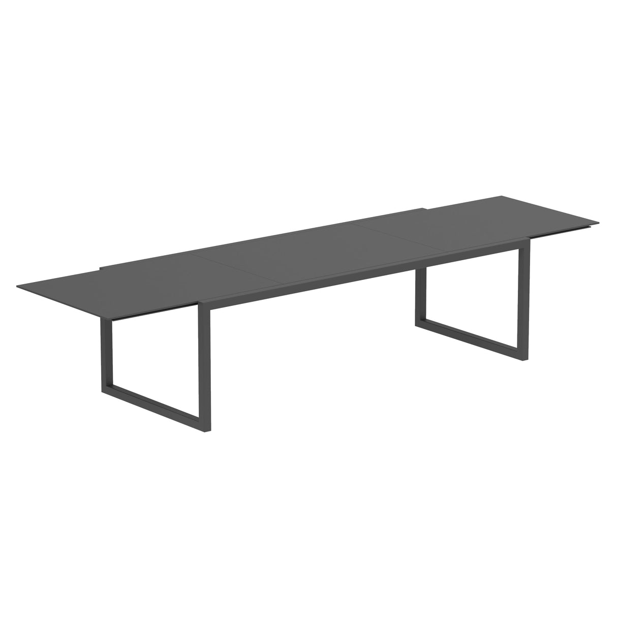 Royal Botania Ninix NNX360 Table repas extensible 240-360x100cm Laqué Black A Céramique Black ZU