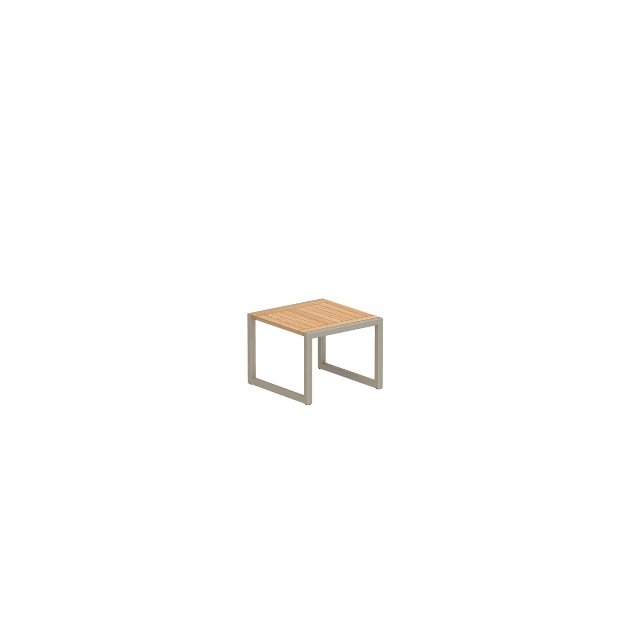 Royal Botania Ninix NNX50 Table d'appoint 52x50cm H:39cm Laqué Sand S Teak W