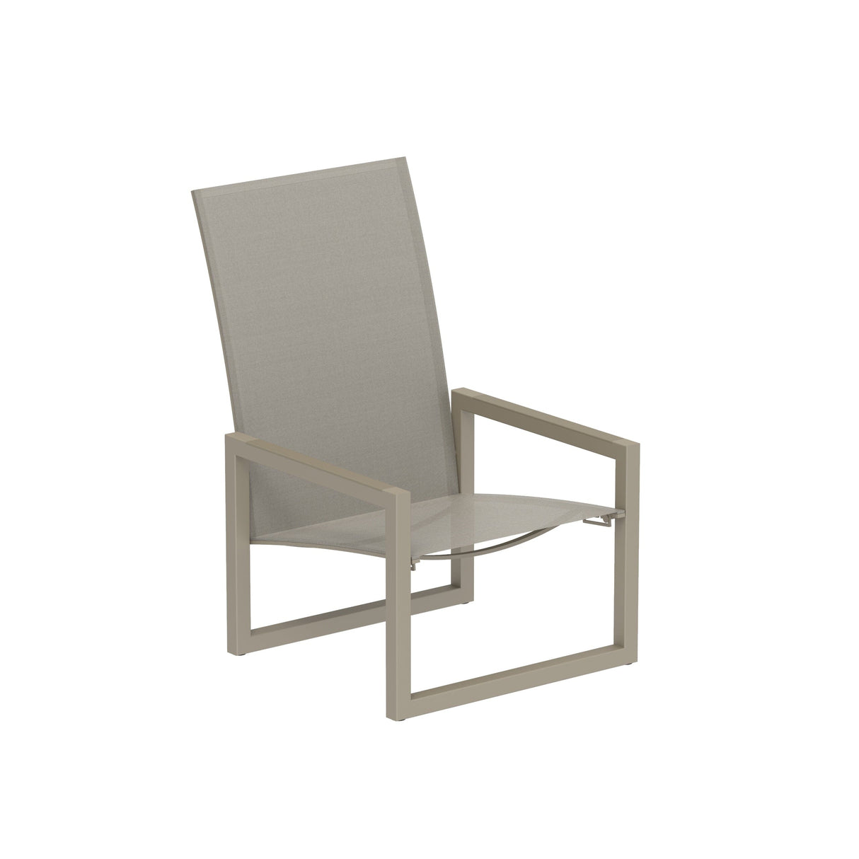 Royal Botania Ninix NNX60T Fauteuil bas Lounge multipositions Laqué Sand S - Toile Pearl Grey PG