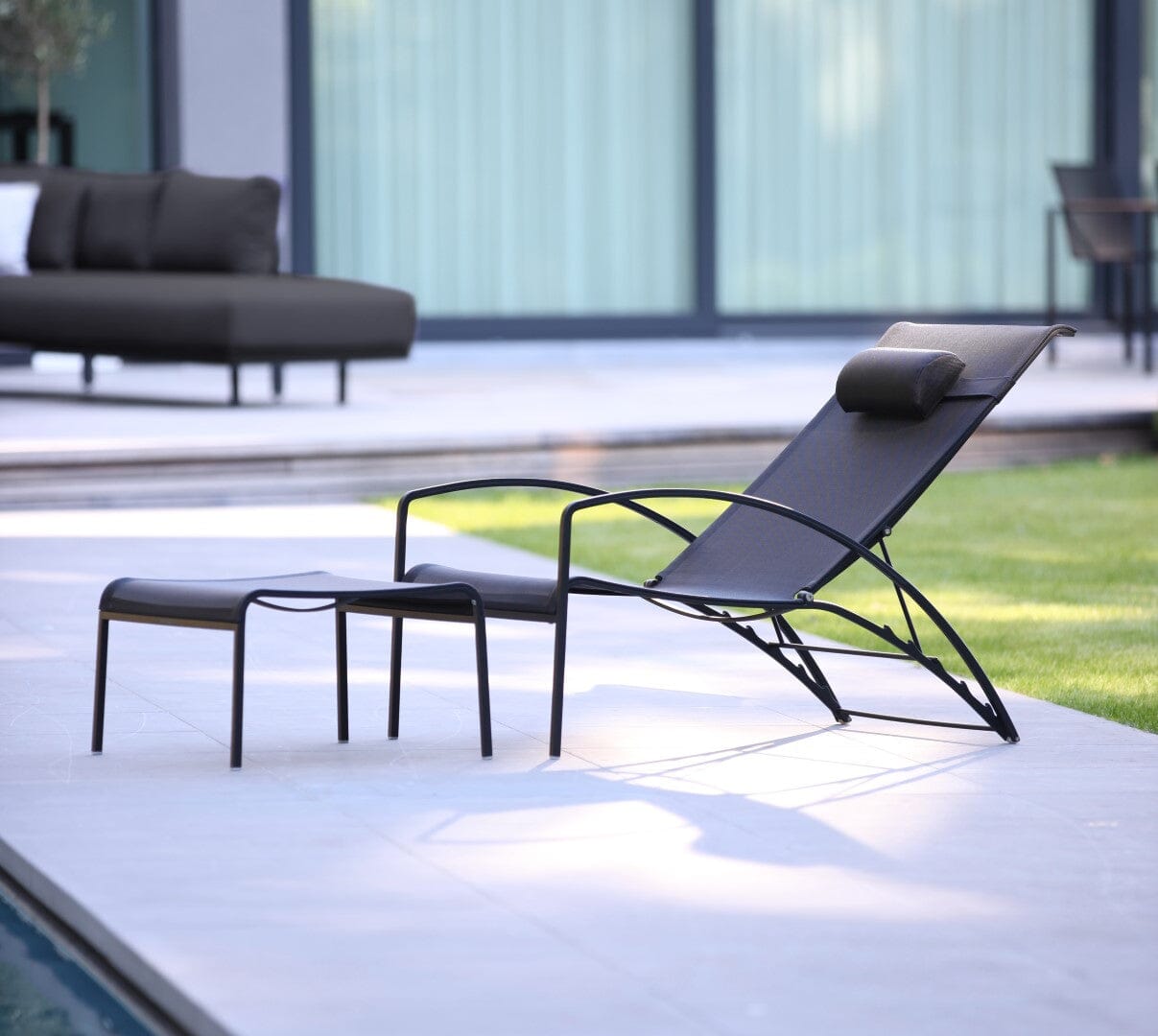 Royal Botania QT QT195T Chaise longue Lounger avec repose-pieds