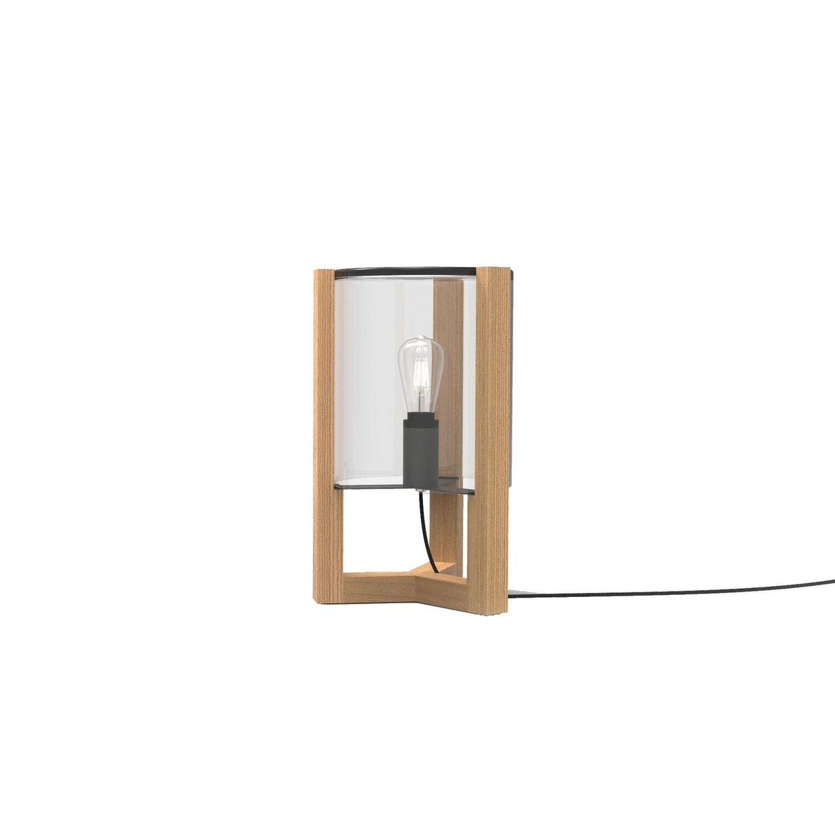 Royal Botania Tristar Lampe Teck outdoor h:45cm Fumé noir
