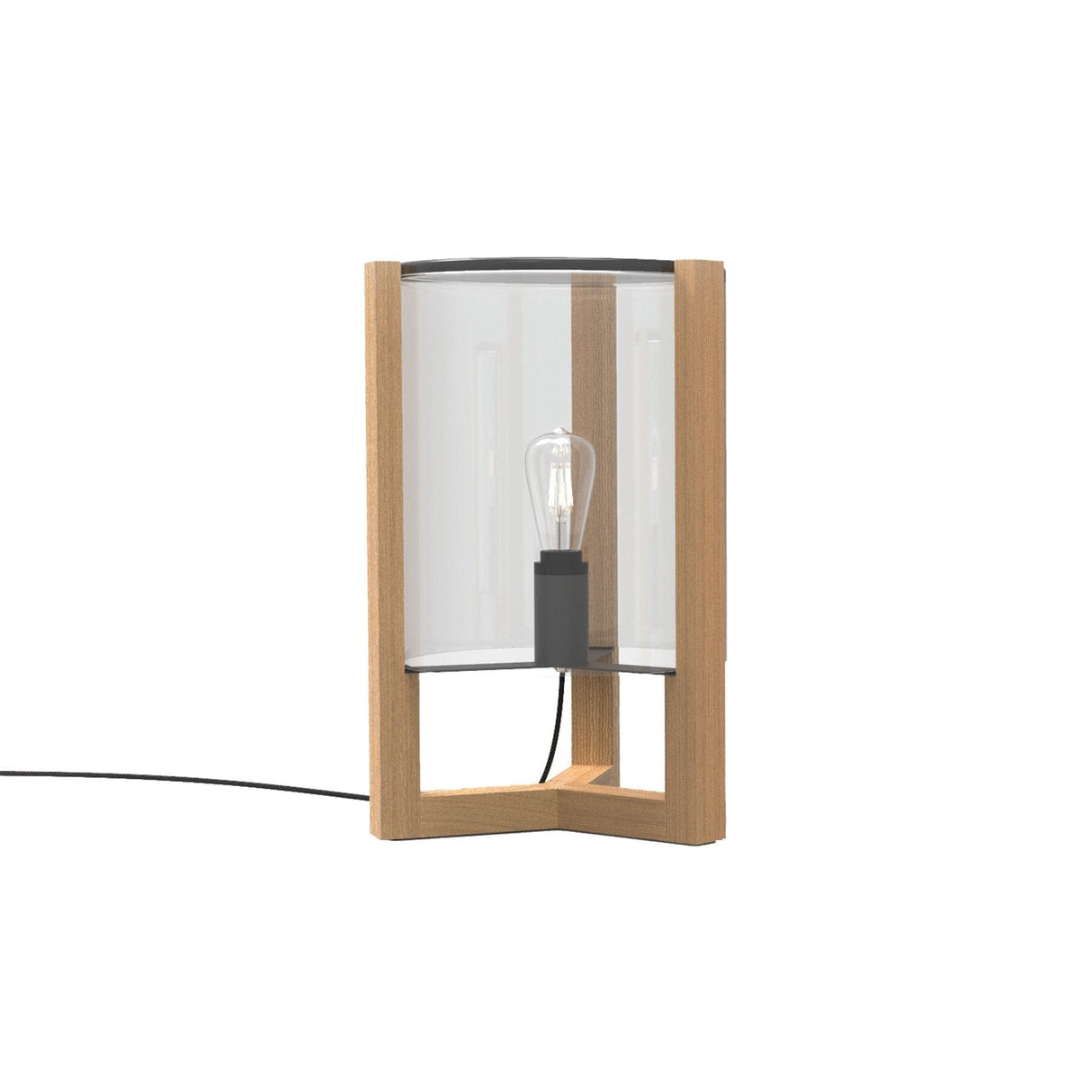 Royal Botania Tristar Lampe Teck outdoor h:50cm Fumé noir