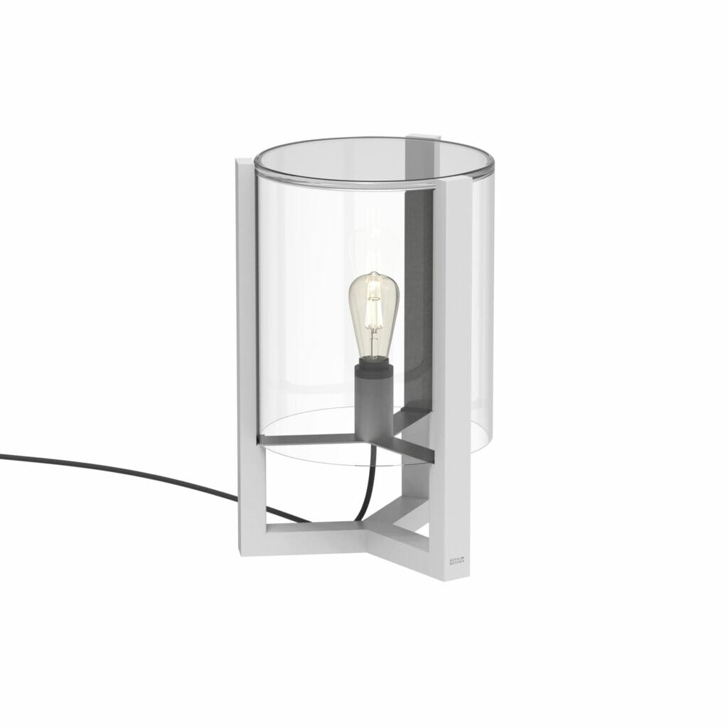 Royal Botania Tristar Lampe White outdoor h:45cm Transparent