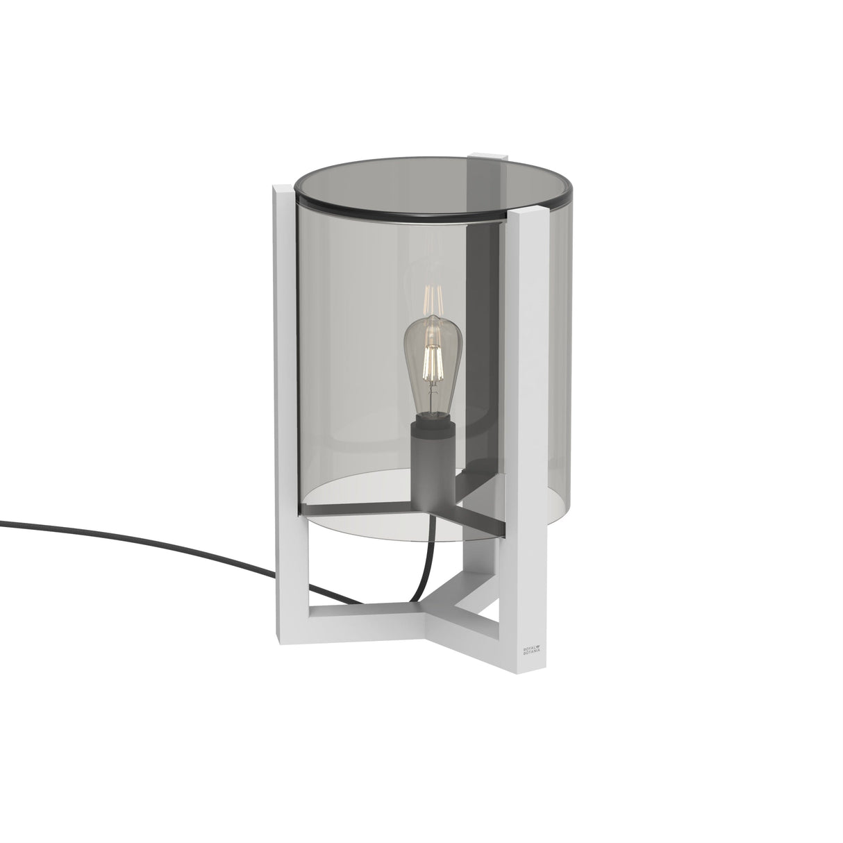 Royal Botania Tristar Lampe White outdoor h:50cm Fumé noir