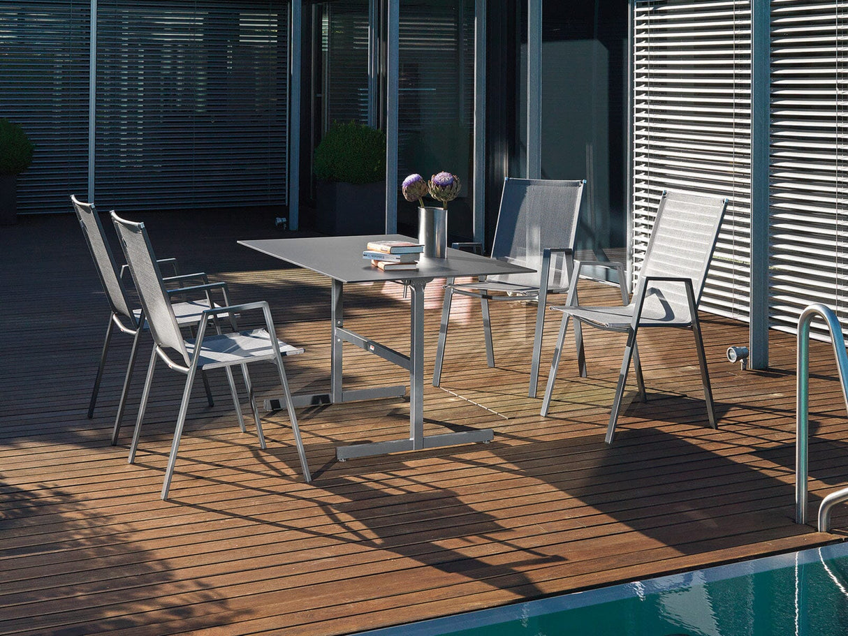 Schaffner Basel table repas rabattable 120x80cm