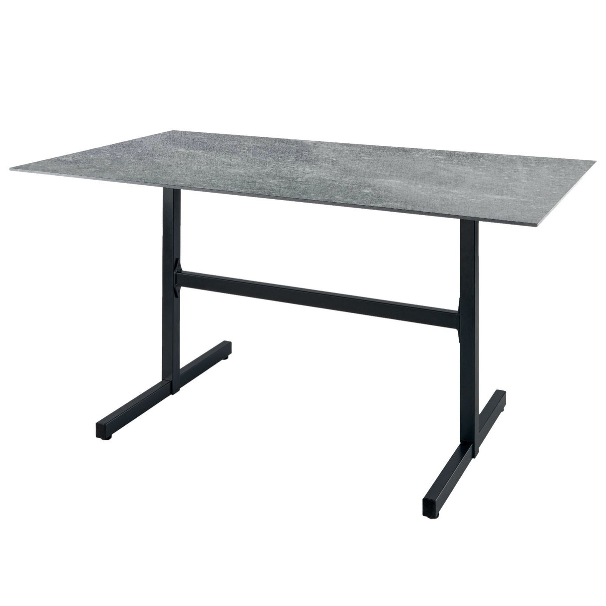 Schaffner Basel table repas rabattable 120x80cm Anthracite 77 Déco Béton dd