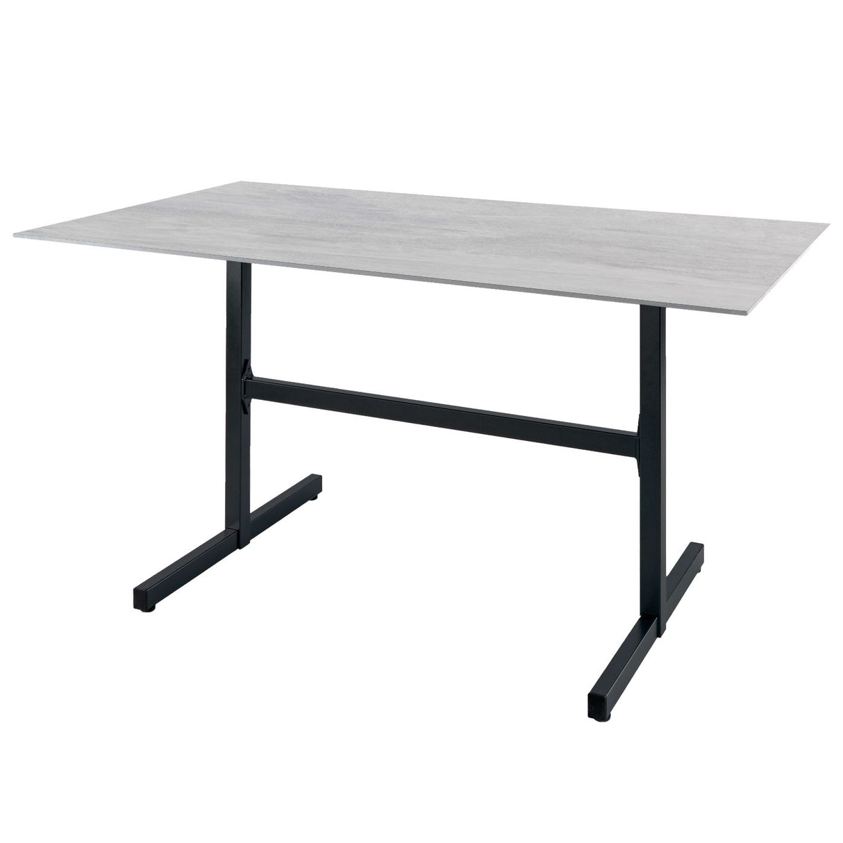 Schaffner Basel table repas rabattable 120x80cm Anthracite 77 Déco Stromboli Clair db