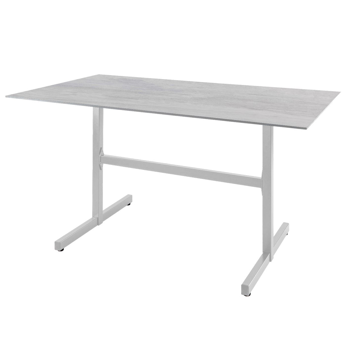 Schaffner Basel table repas rabattable 120x80cm Blanc 90 Déco Stromboli Clair db