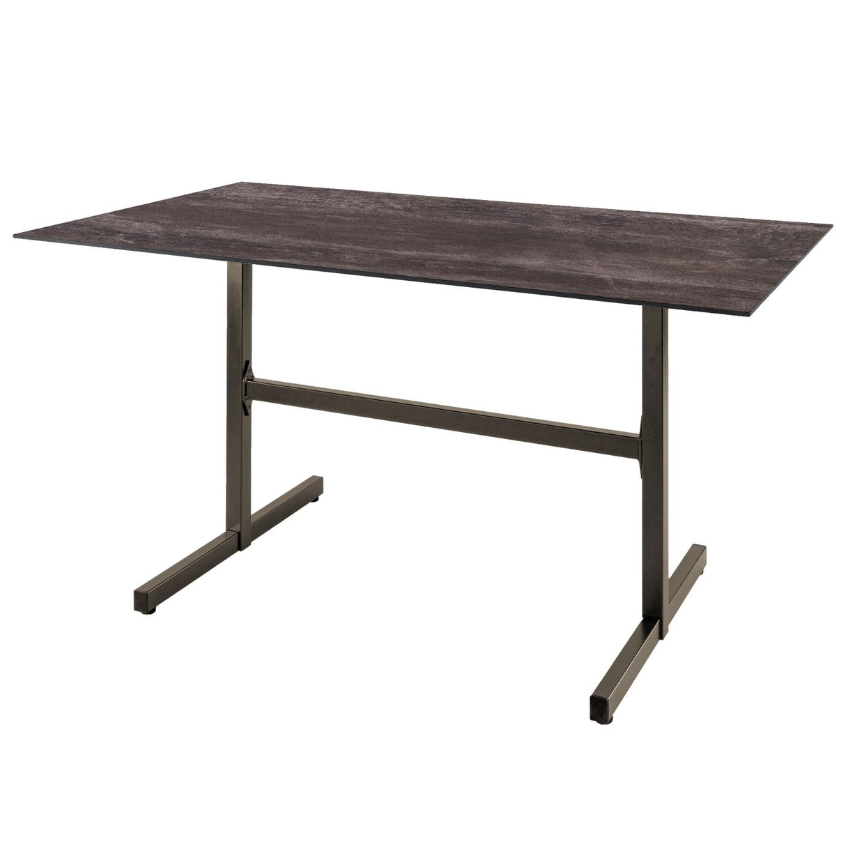 Schaffner Basel table repas rabattable 120x80cm Champagne 85 Déco Stromboli Foncé da