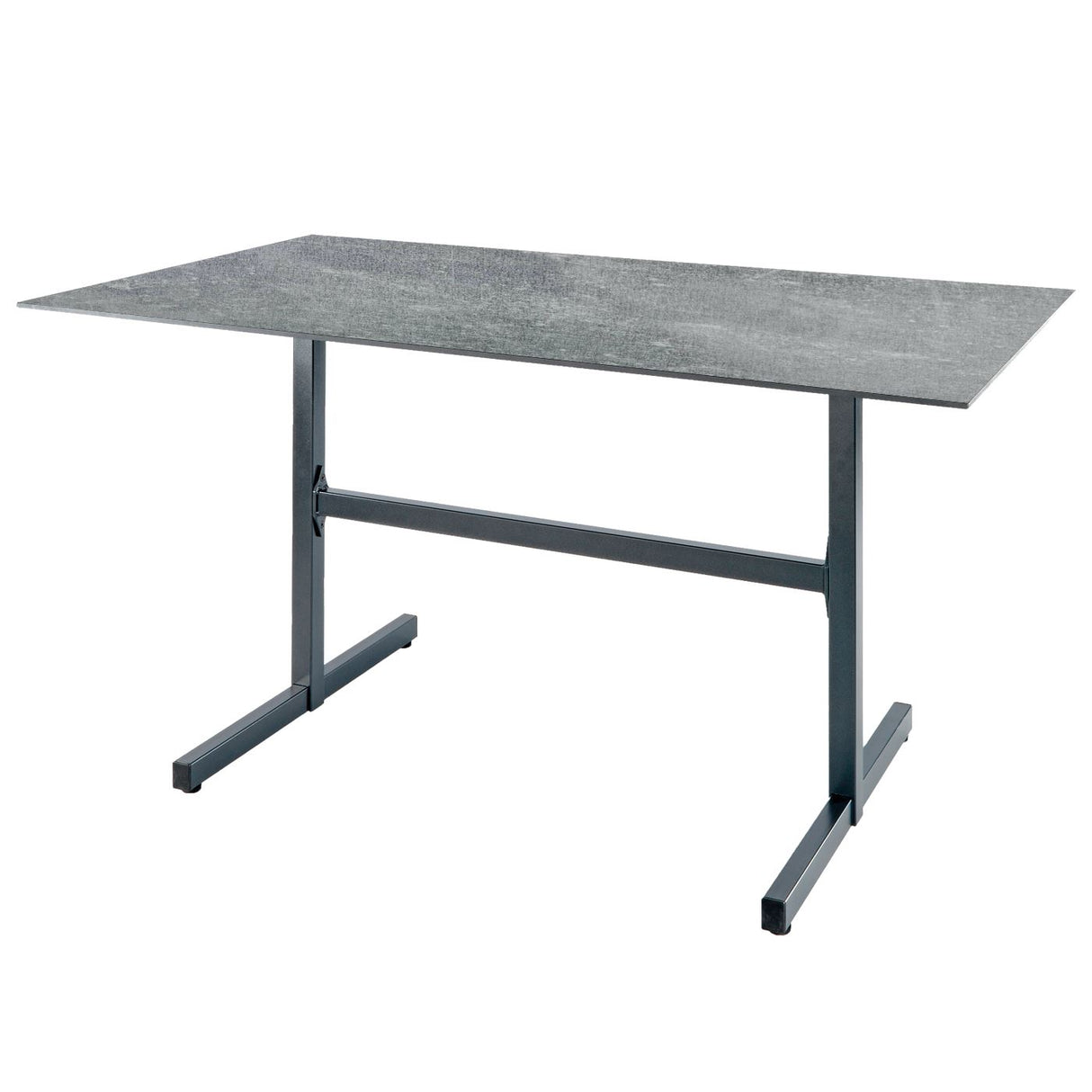 Schaffner Basel table repas rabattable 120x80cm Gris argent 78 Déco Béton dd