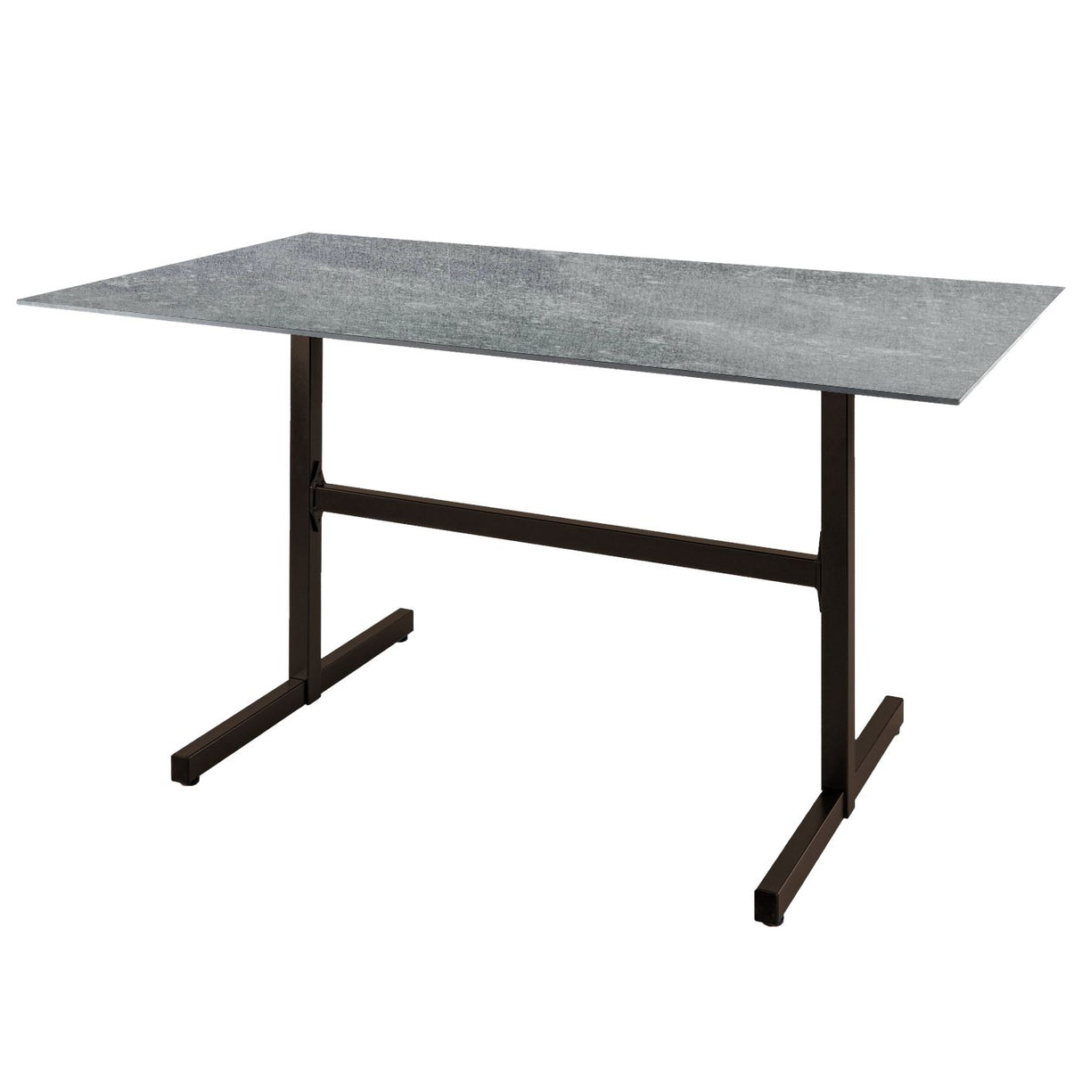 Schaffner Basel table repas rabattable 120x80cm Moka 88 Déco Béton dd