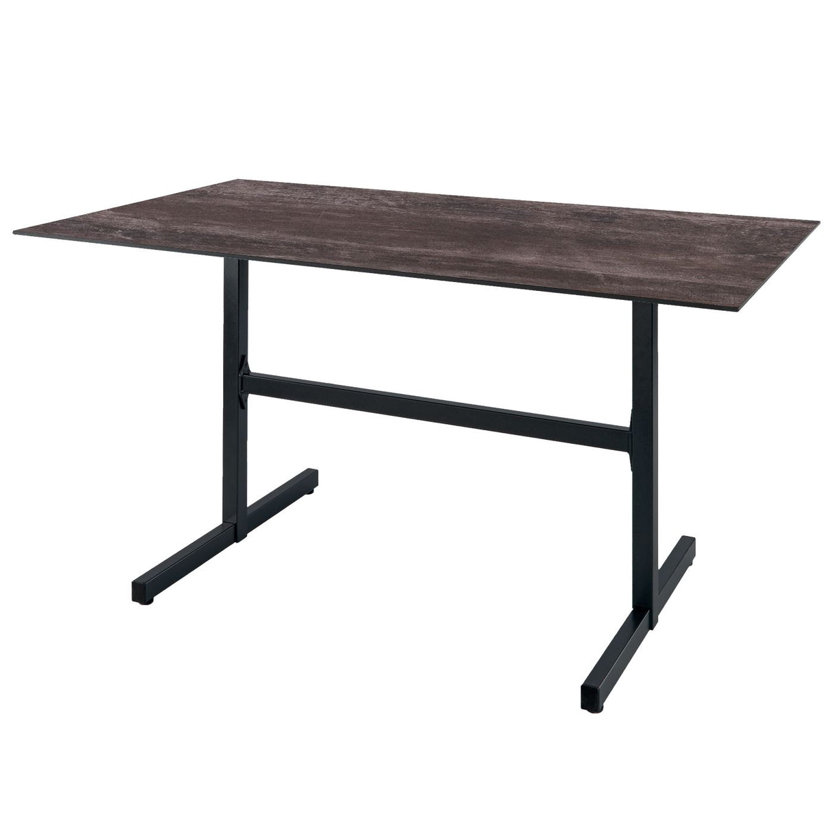 Schaffner Basel table repas rabattable 160x90cm Anthracite 77 Déco Stromboli Foncé da