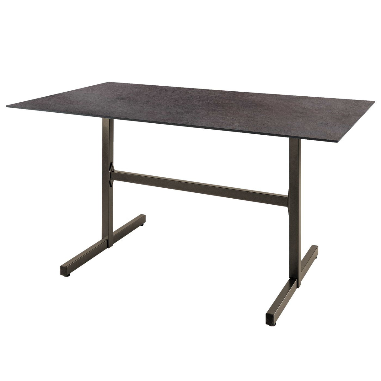 Schaffner Basel table repas rabattable 160x90cm Champagne 85 Déco Cooperfield dc