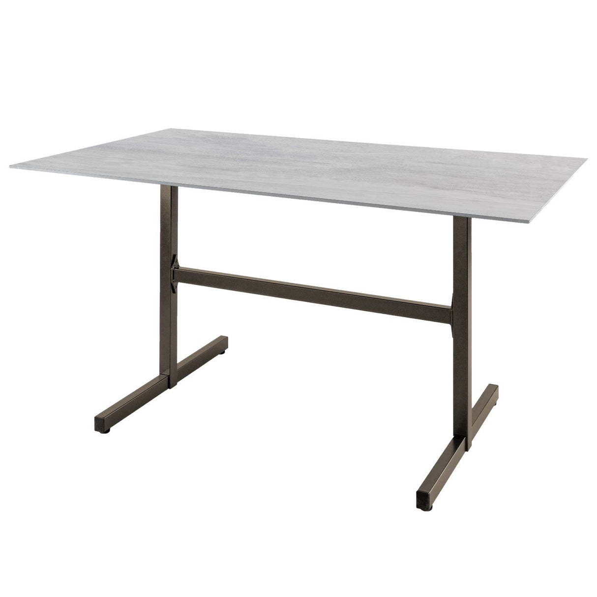 Schaffner Basel table repas rabattable 160x90cm Champagne 85 Déco Stromboli Clair db