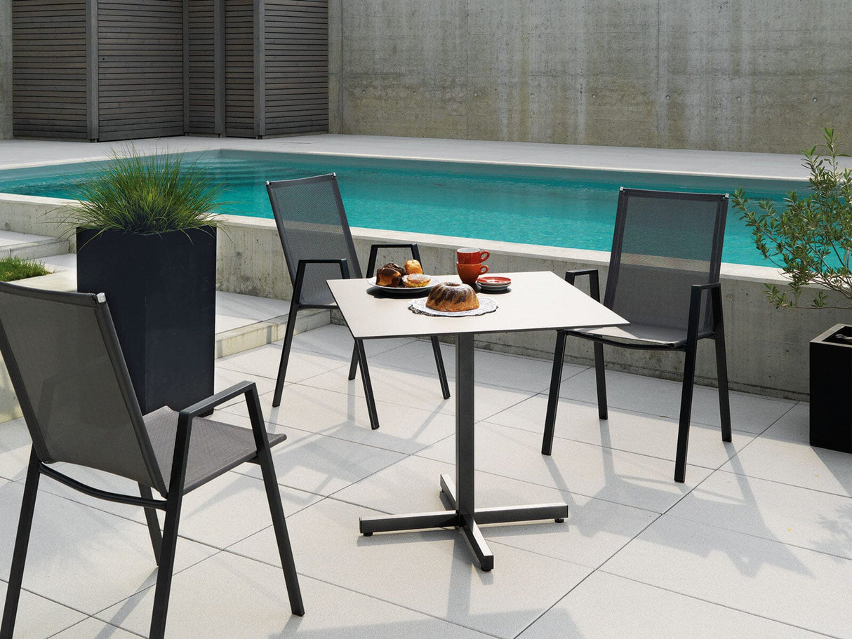 Schaffner Basel table repas rabattable 80x80cm