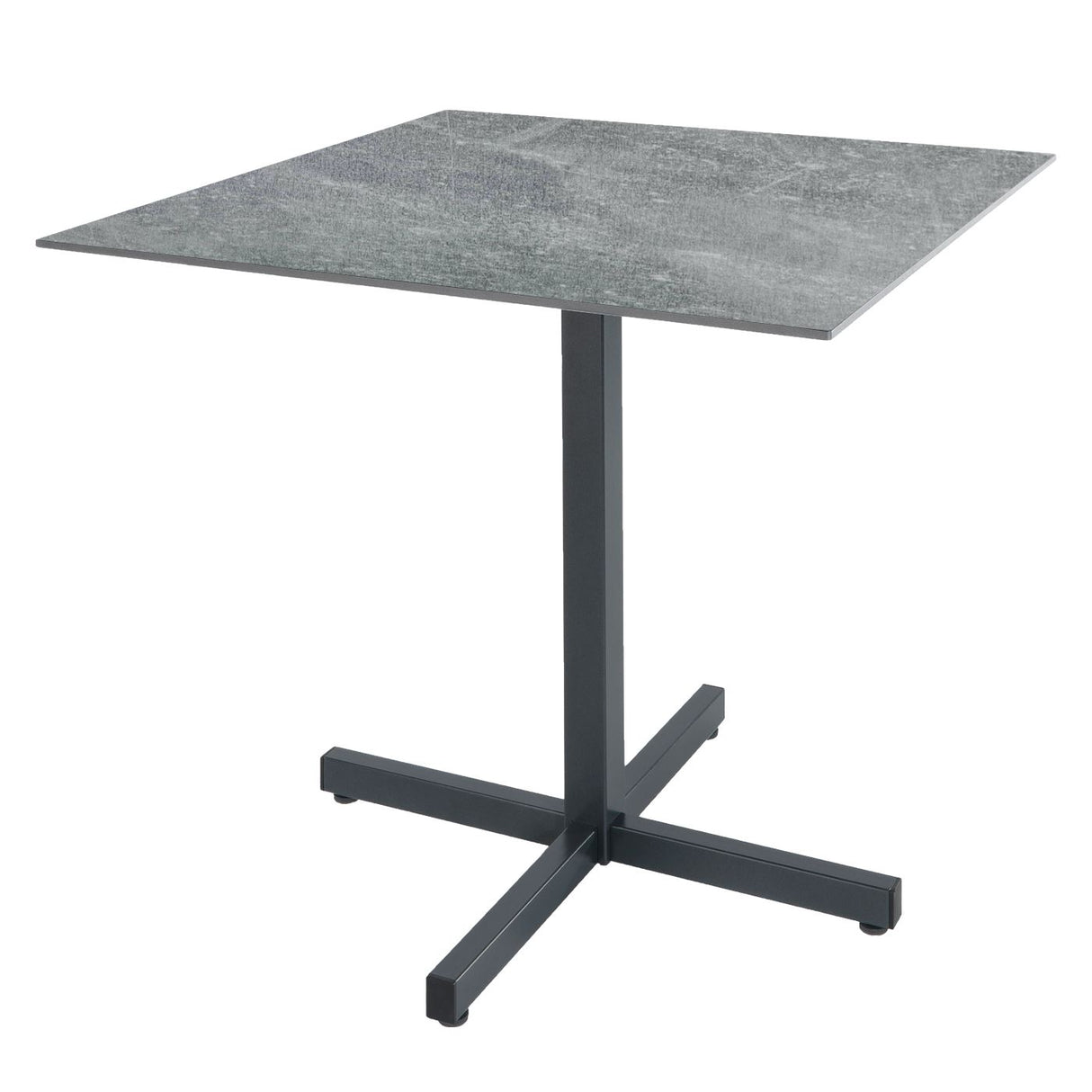 Schaffner Basel table repas rabattable 80x80cm Anthracite 77 Déco Béton dd