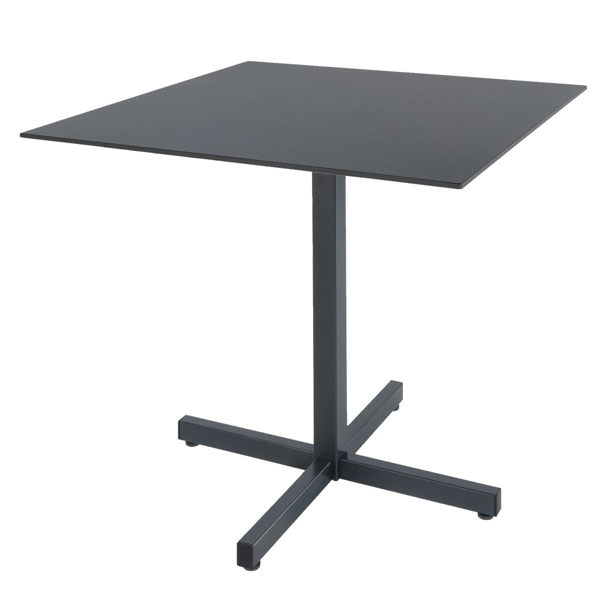 Schaffner Basel table repas rabattable 80x80cm Anthracite 77 Graphite 73