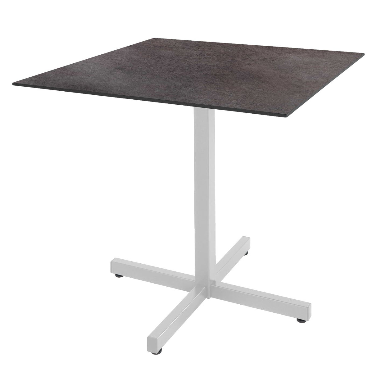Schaffner Basel table repas rabattable 80x80cm Blanc 90 Déco Cooperfield dc