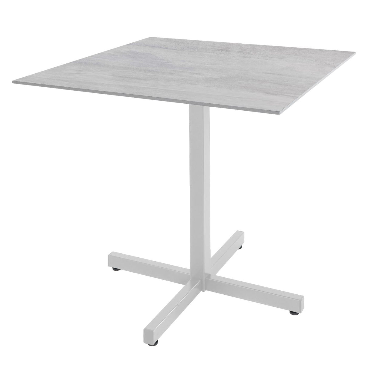 Schaffner Basel table repas rabattable 80x80cm Blanc 90 Déco Stromboli Clair db