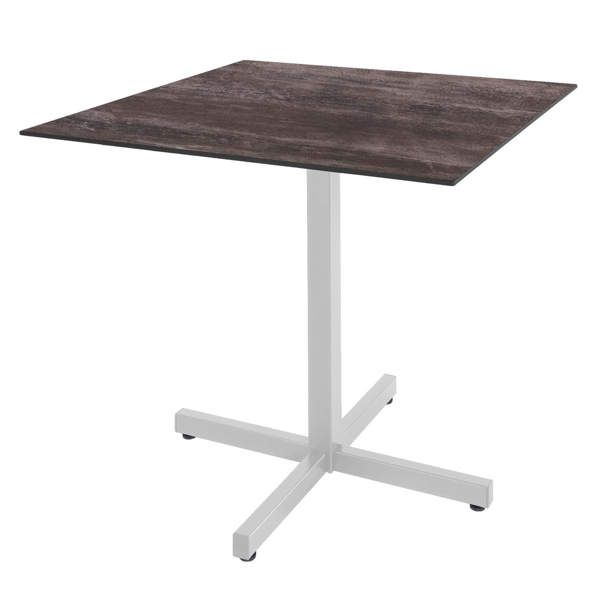 Schaffner Basel table repas rabattable 80x80cm Blanc 90 Déco Stromboli Foncé da