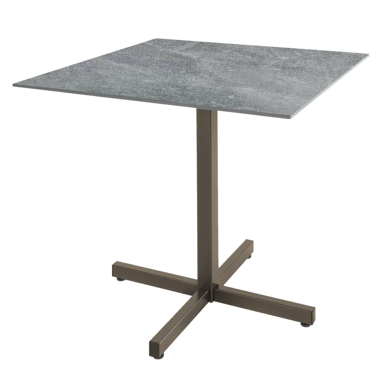 Schaffner Basel table repas rabattable 80x80cm Champagne 85 Déco Béton dd