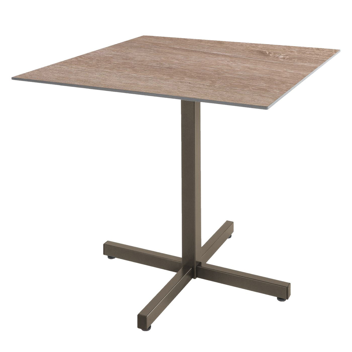 Schaffner Basel table repas rabattable 80x80cm Champagne 85 Déco Chêne de