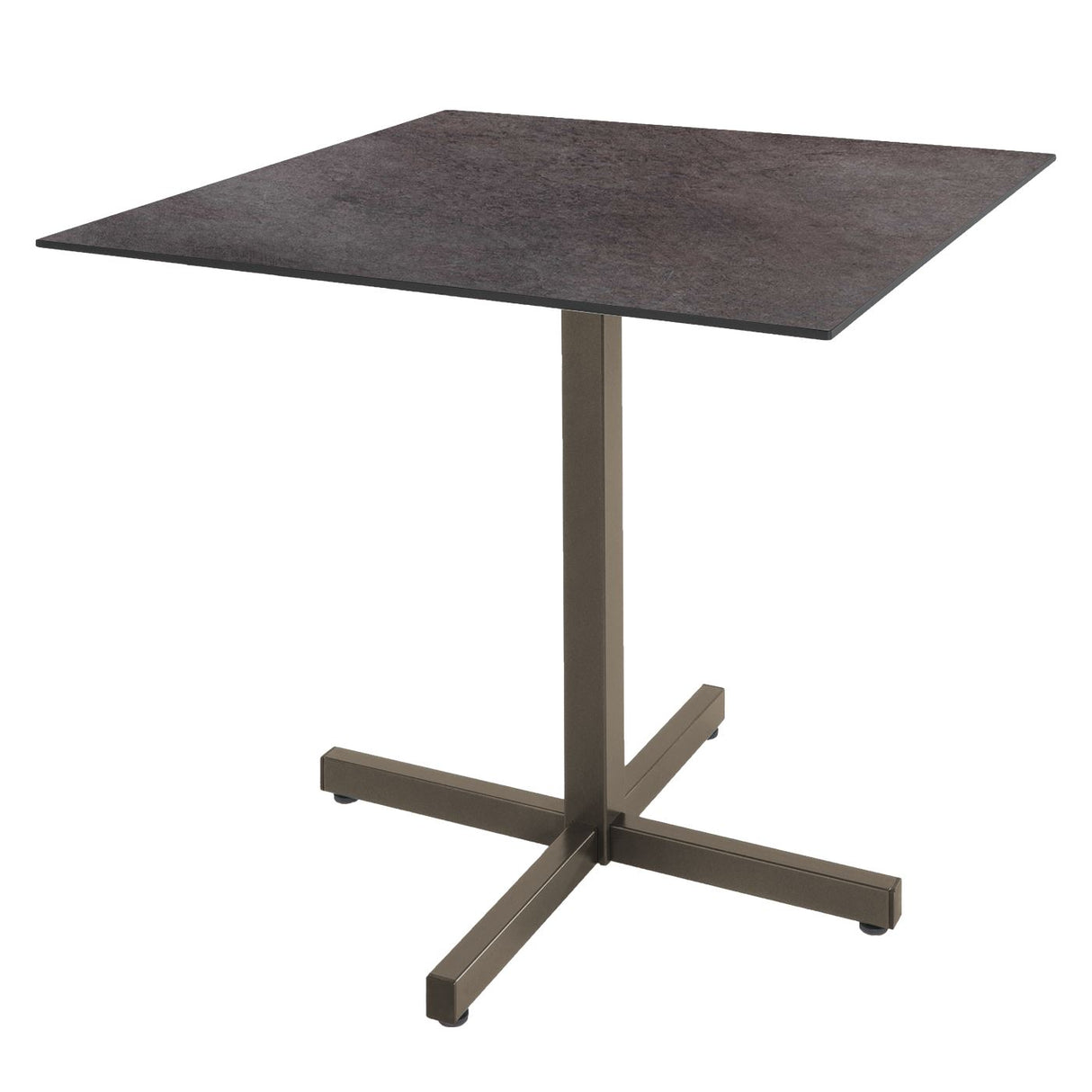 Schaffner Basel table repas rabattable 80x80cm Champagne 85 Déco Cooperfield dc