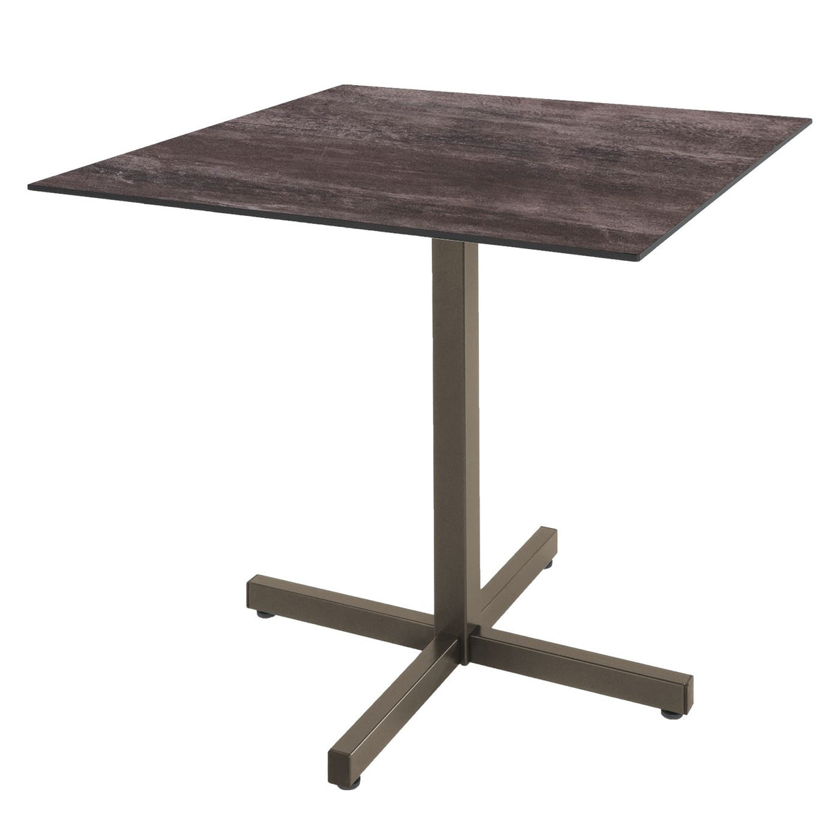 Schaffner Basel table repas rabattable 80x80cm Champagne 85 Déco Stromboli Foncé da