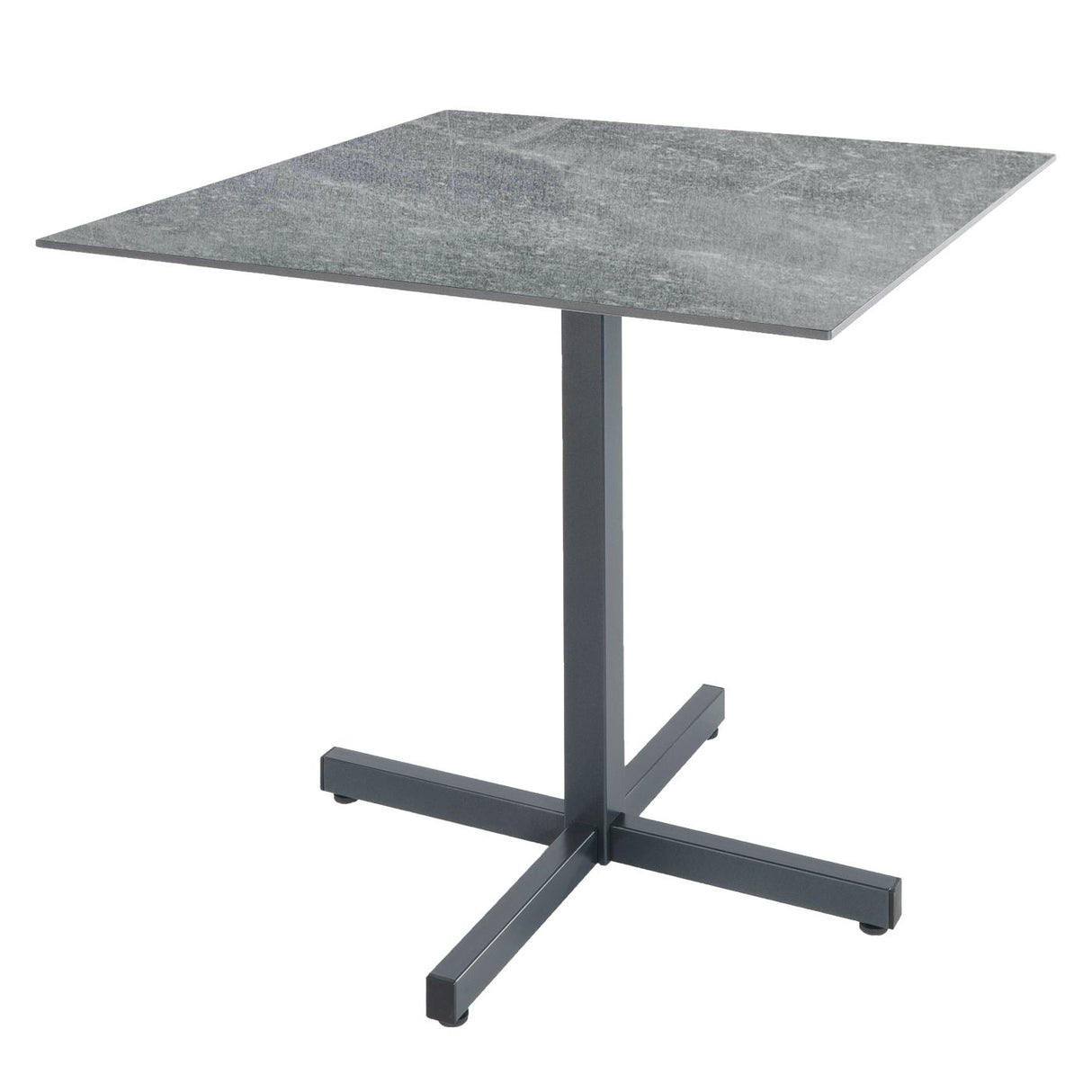 Schaffner Basel table repas rabattable 80x80cm Graphite 73 Déco Béton dd