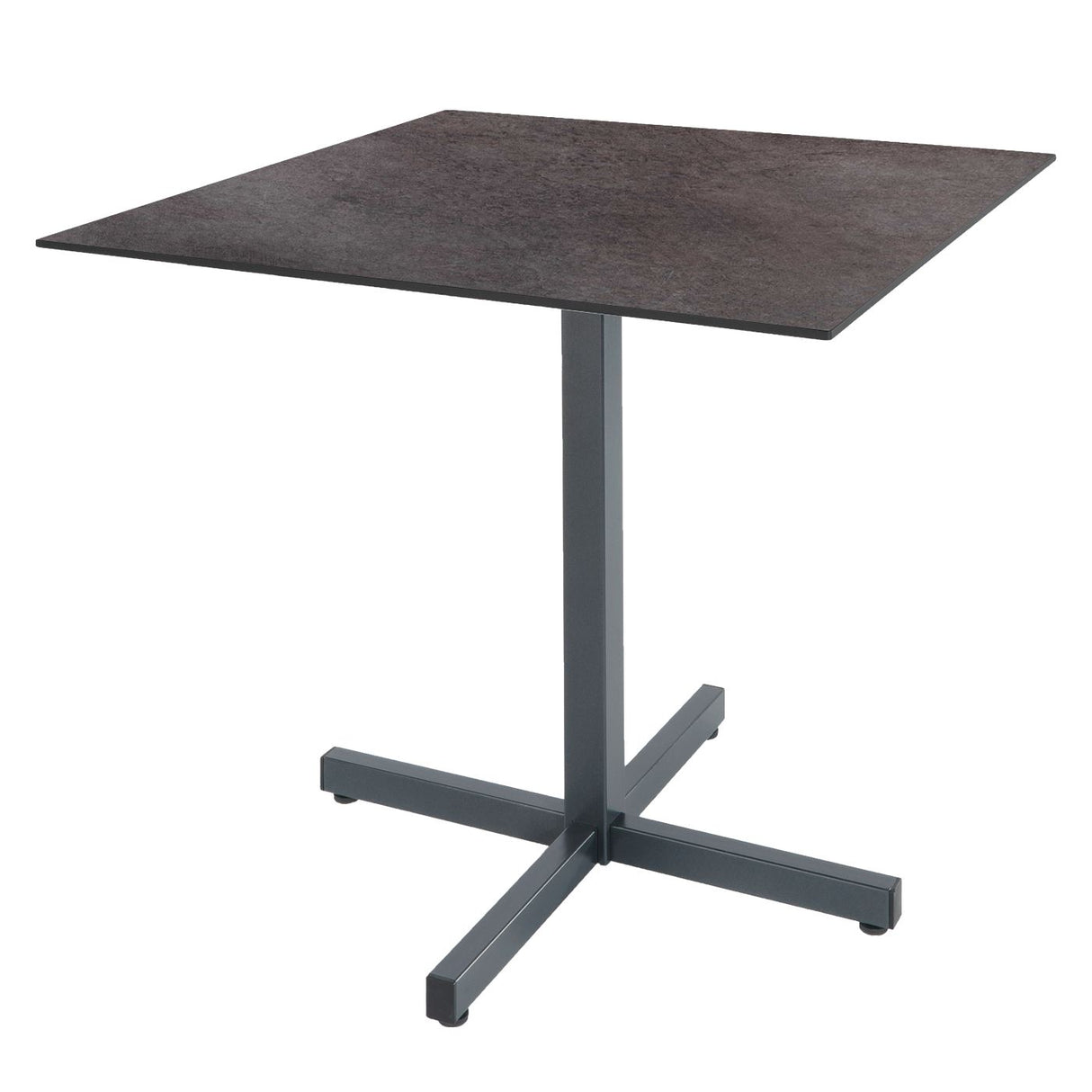 Schaffner Basel table repas rabattable 80x80cm Graphite 73 Déco Cooperfield dc