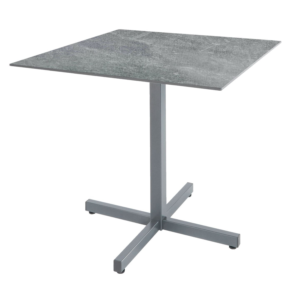 Schaffner Basel table repas rabattable 80x80cm Gris argent 78 Déco Béton dd