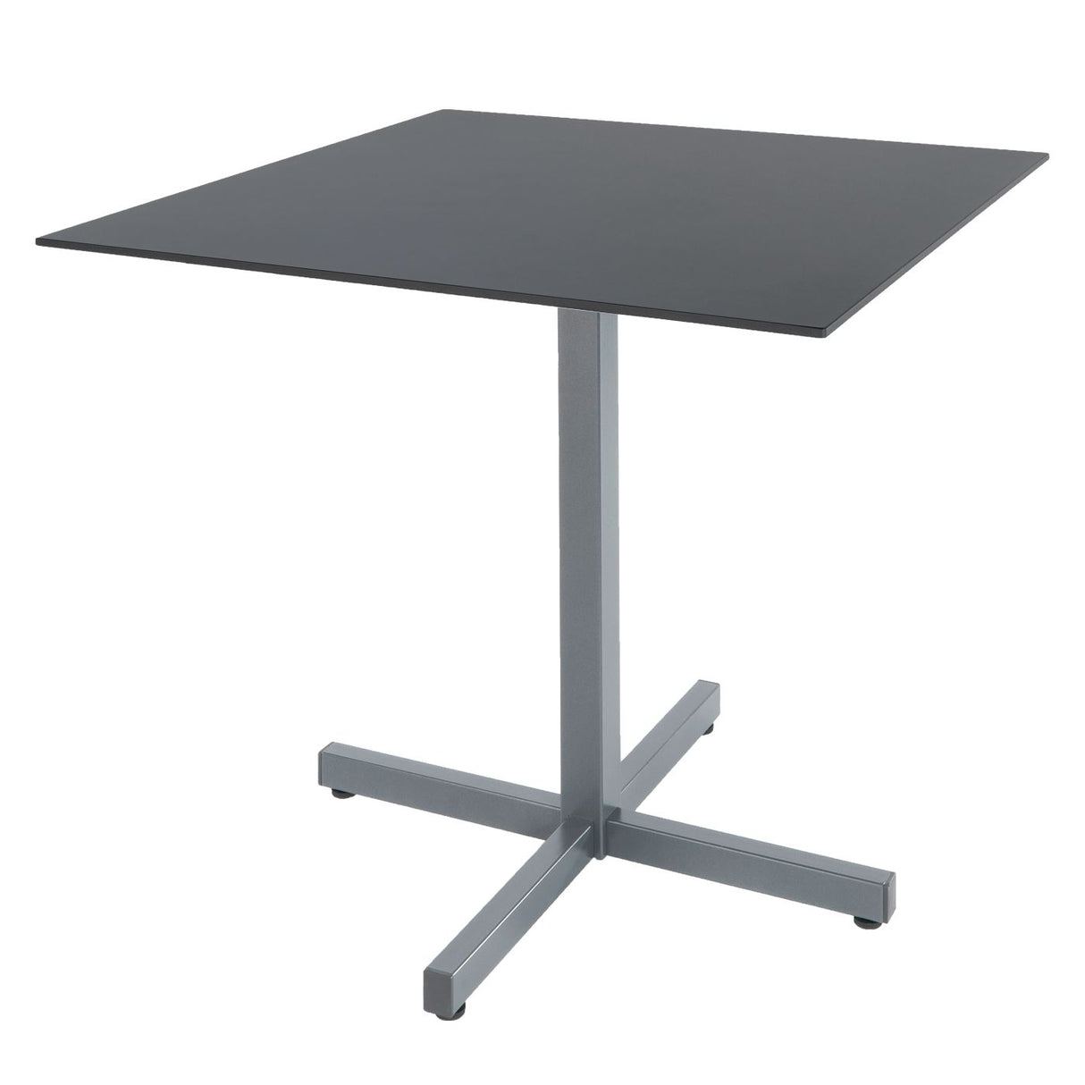 Schaffner Basel table repas rabattable 80x80cm Gris argent 78 Graphite 73