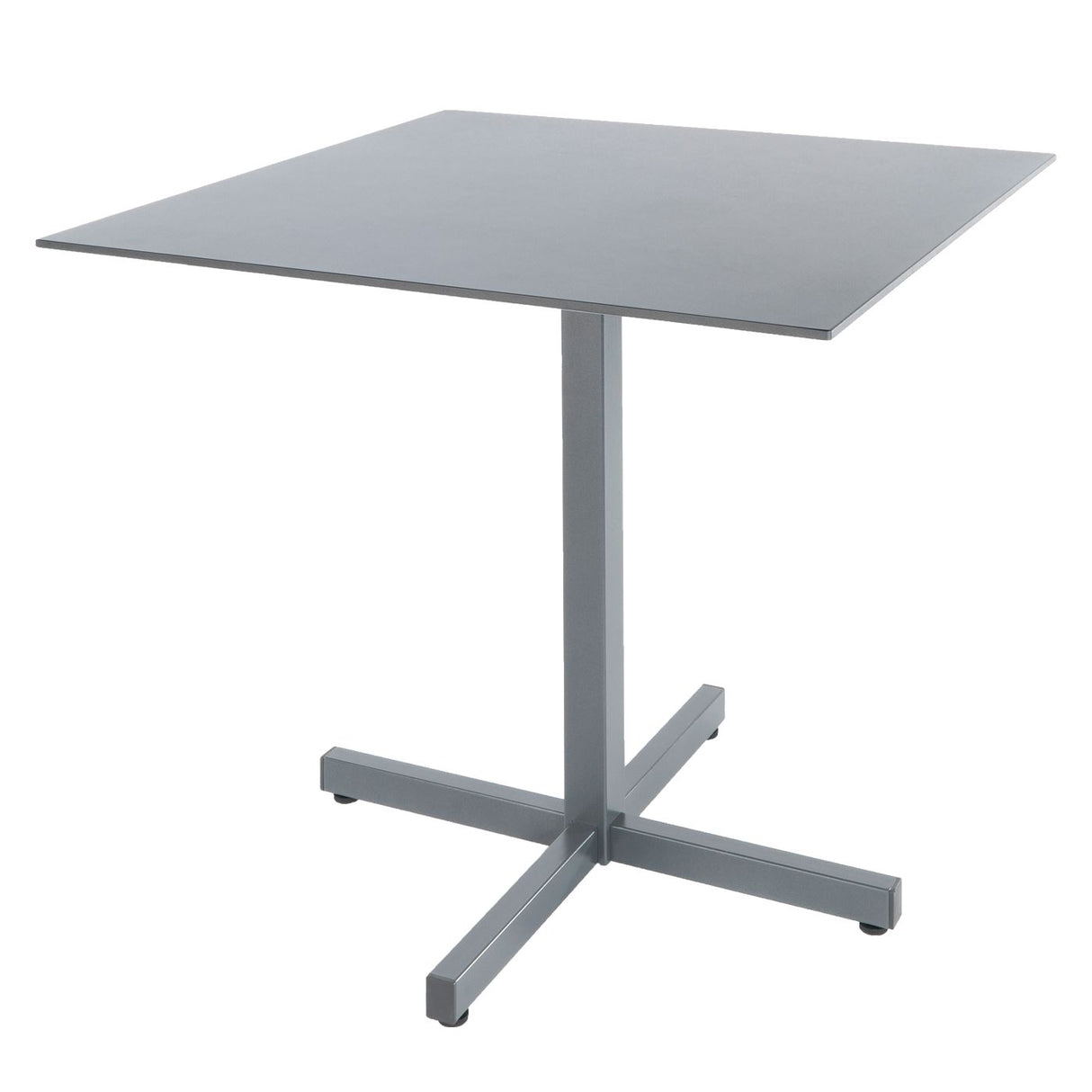 Schaffner Basel table repas rabattable 80x80cm Gris argent 78 Gris Argent 78