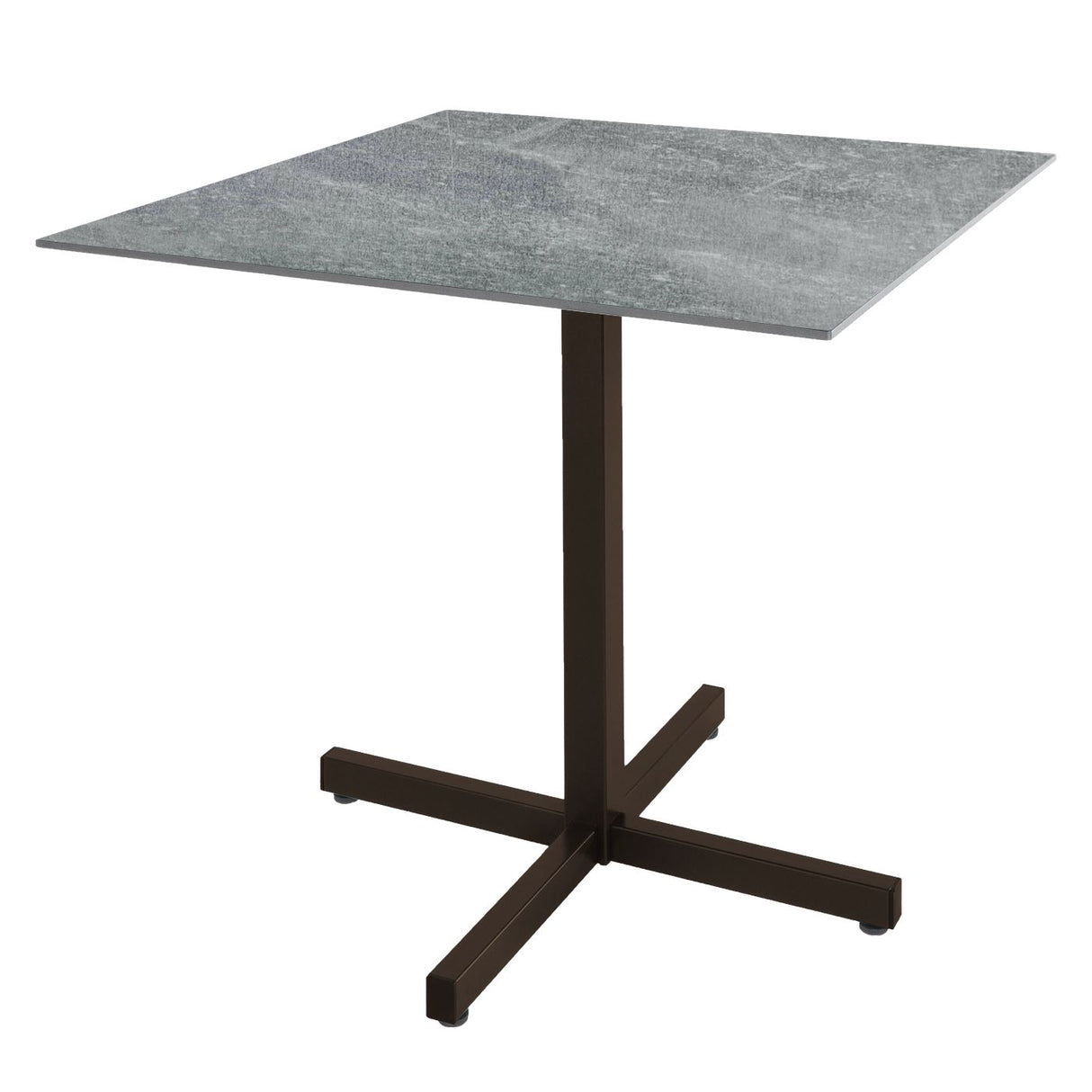 Schaffner Basel table repas rabattable 80x80cm Moka 88 Déco Béton dd
