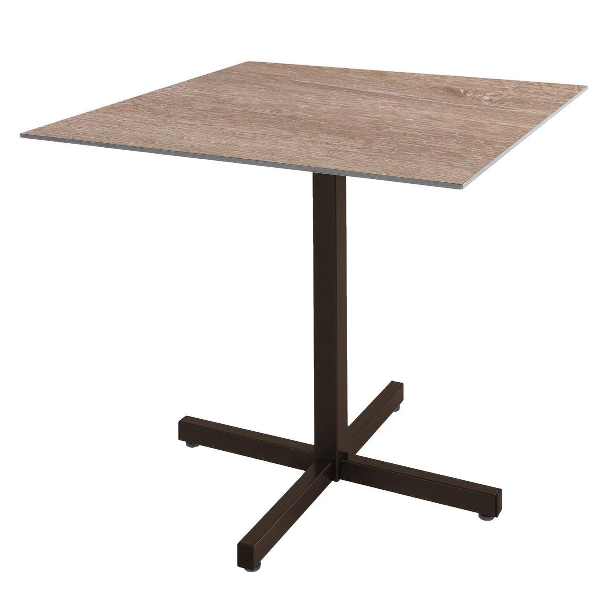 Schaffner Basel table repas rabattable 80x80cm Moka 88 Déco Chêne de