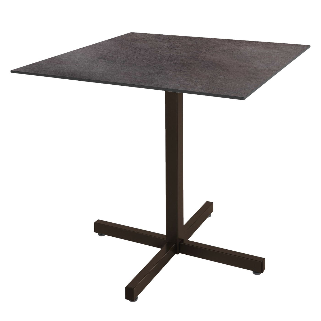 Schaffner Basel table repas rabattable 80x80cm Moka 88 Déco Cooperfield dc