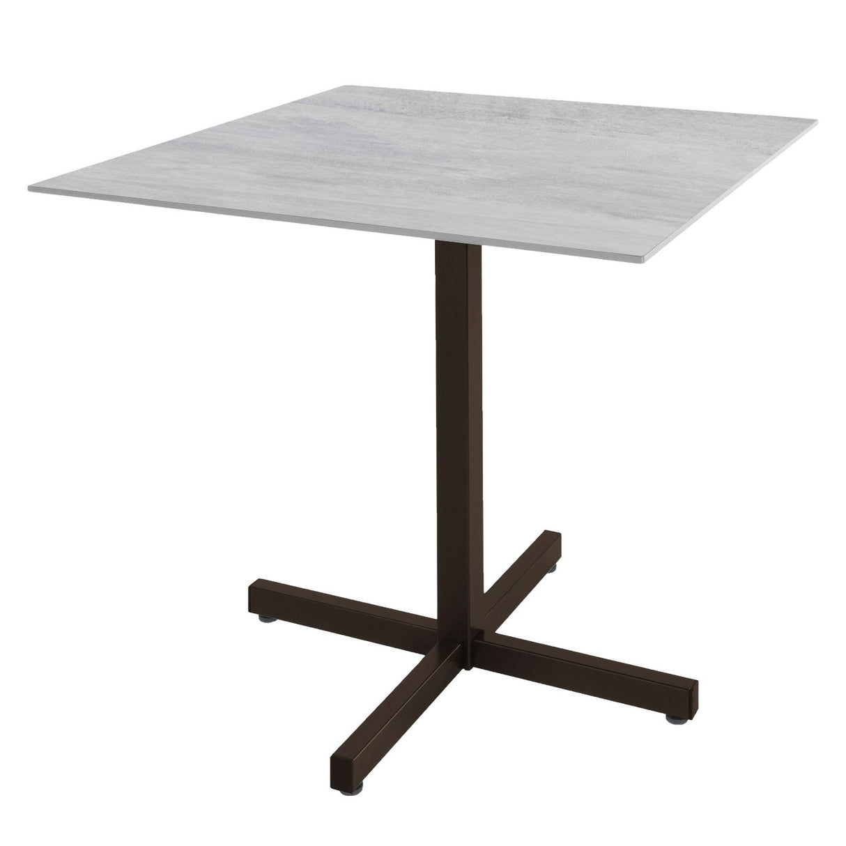 Schaffner Basel table repas rabattable 80x80cm Moka 88 Déco Stromboli Clair db