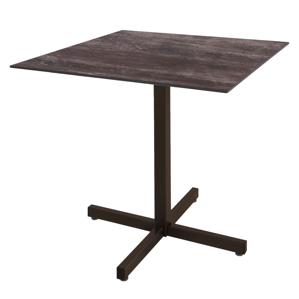 Schaffner Basel table repas rabattable 80x80cm Moka 88 Déco Stromboli Foncé da